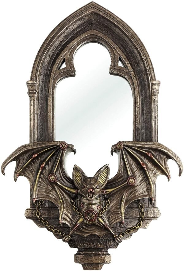 Magic  Collection~Unicorn Studios WU76892A4 Steampunk Bat Mirror