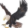 Magic  Collection~3D Metal Wall Art - Bald Eagle American Flag Wall Decor - Patriotic Country Wall Art - Handmade in the USA for Use Indoors or Outdoors