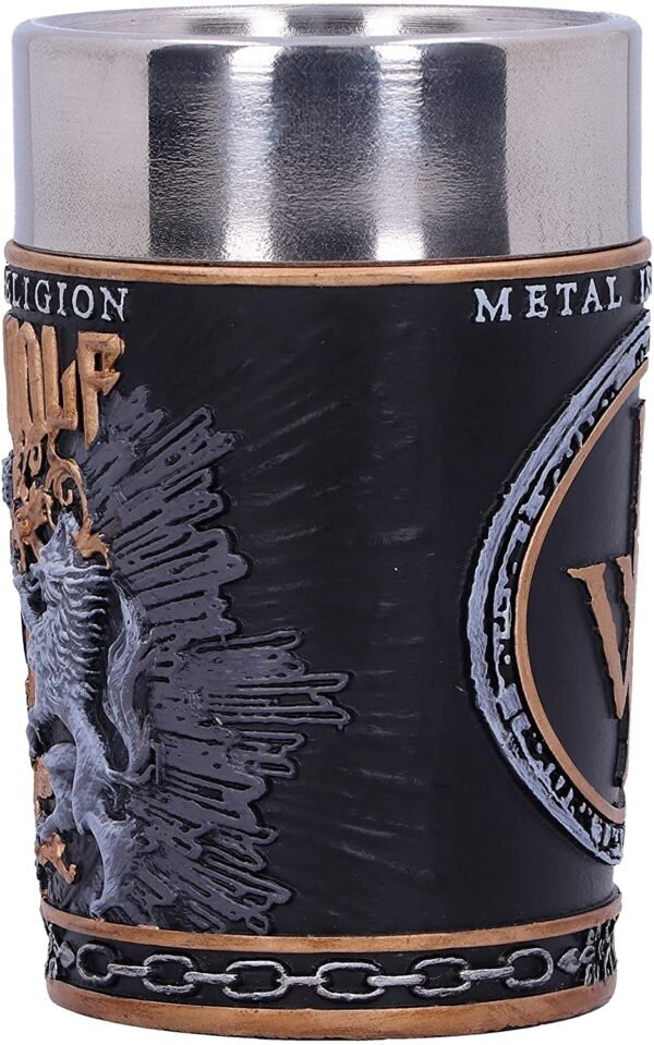Band Merchandise~ Officially Licensed Powerwolf Metal is Religion Rock Band Shot Glass, Black, 8.5cm