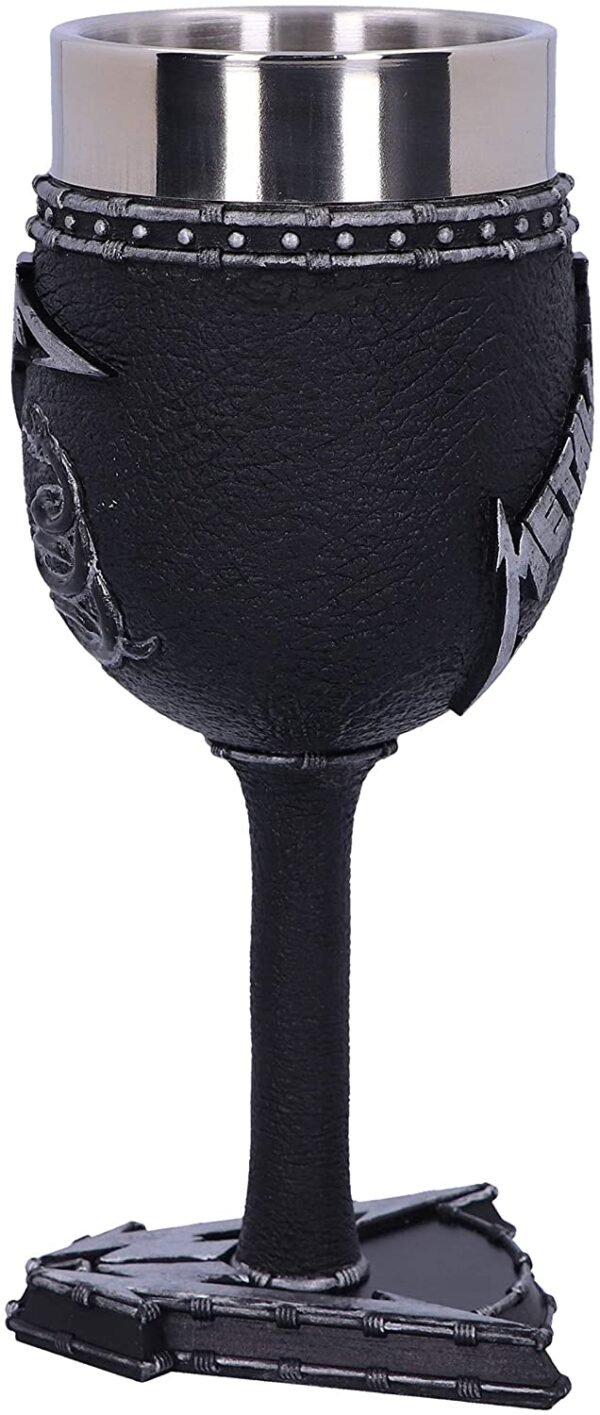Band Merchandise~ B5222R0 Officially Licensed Metallica Black Album Goblet Wine Glass , 18cm