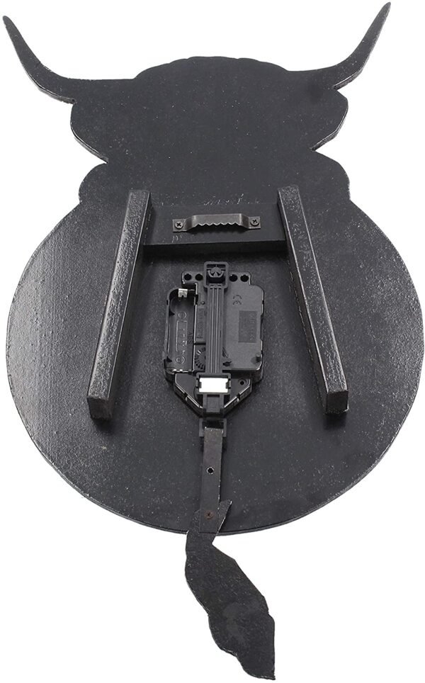 Animal Collection~ B3507J7 Highland Tickin' Clock 25cm Red, MDF