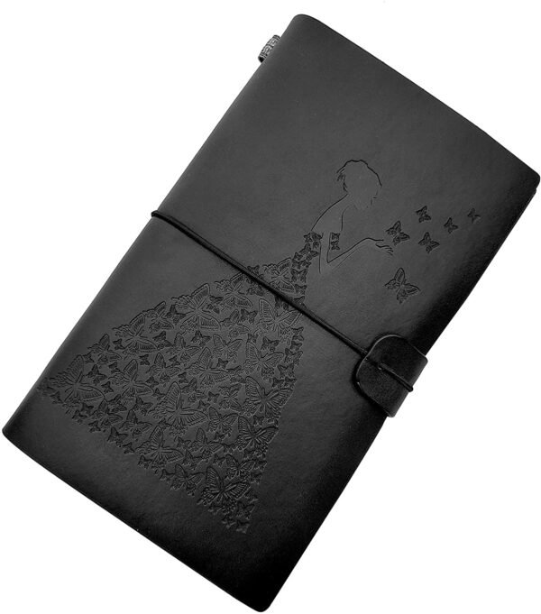 Witchcraft~to My Granddaughter Leather Journal -Follow Your Dreams and Remember to Be Awesome I’ll Always Be with You - 2 Refillable Notepads Writing Diary Gift for Girls(to Granddaughter)