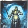 Magicun N.Giftware~Hell Rider James Ryman Hip Flask 13cm Blue