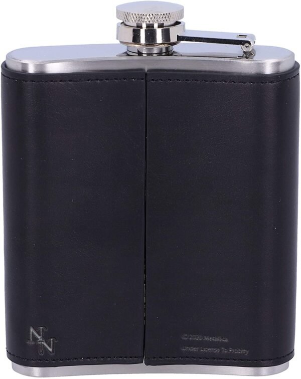 Magicun N.Giftware~Black Officially Licensed Metallica Album Hip Flask, Stainless Steel, 7cm