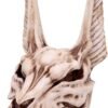 Mythology Collection~ D4736P9 Anubis Skull Figurine 17cm, Resin, Taupe, One Size