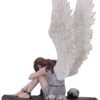 Artist Collections~ Spiral Gothic Enslaved Angel in Chains Figurine, Silver, 27.5cm