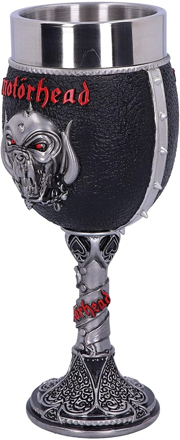 Band Merchandise~ Officially Licensed Motorhead Ace of Spades Warpig Snaggletooth Goblet, Silver, 19.5cm