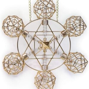 Crystal Healing Tool - Planetary Christ Consciousness Shambhala Star - Gold-Filled Wire