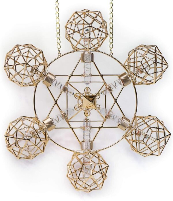 Crystal Healing Tool - Planetary Christ Consciousness Shambhala Star - Gold-Filled Wire