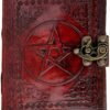 Witchcraft~Skyland LEATHER JOURNAL Writing Notebook - Antique Handmade Leather Bound Daily Notepad For Men & Women Unlined Paper 8 x 6 Inches, Best Gift for Art Sketchbook, Travel Diary & Notebooks to Write in
