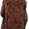 Magicun Altar~Dryad Design Seated Norse God Freyr Statue Wood Finish