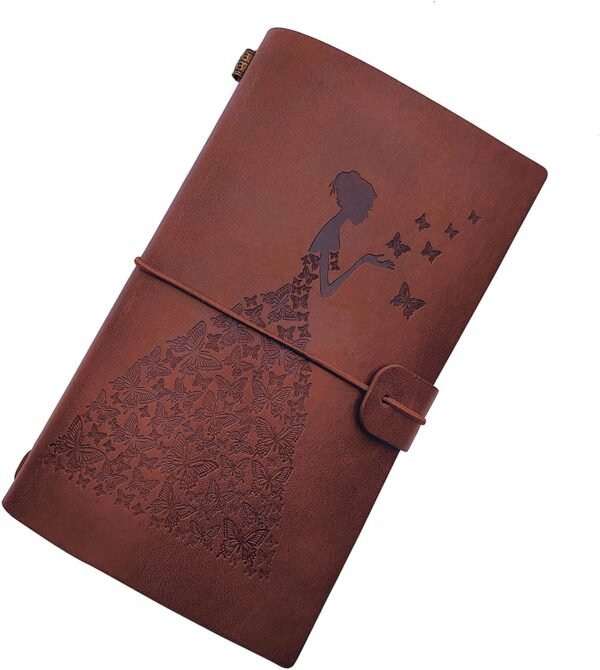 Witchcraft~to My Granddaughter Leather Journal -Follow Your Dreams and Remember to Be Awesome I’ll Always Be with You - 2 Refillable Notepads Writing Diary Gift for Girls(to Granddaughter)