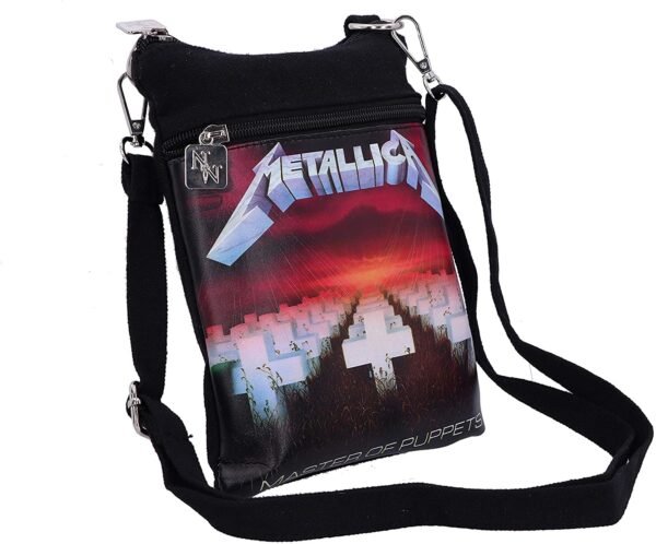 Band Merchandise~ Officially Licensed Metallica Master of Puppets Shoulder Bag, Black, 23cm