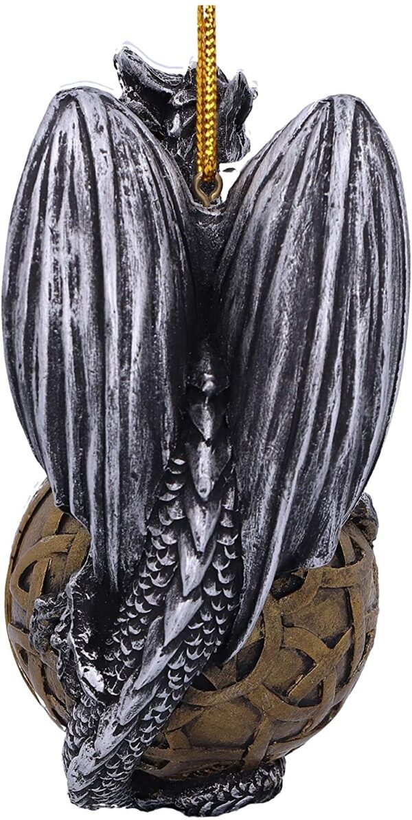 Magicun N.Giftware~Balthazar Festive Hanging Dragon Ornament, 10.16cm, Gold