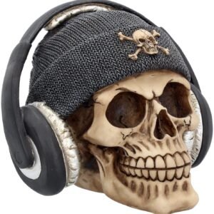 Dark Collection~Dead Beat Skull Figurine 16.3cm Ivory