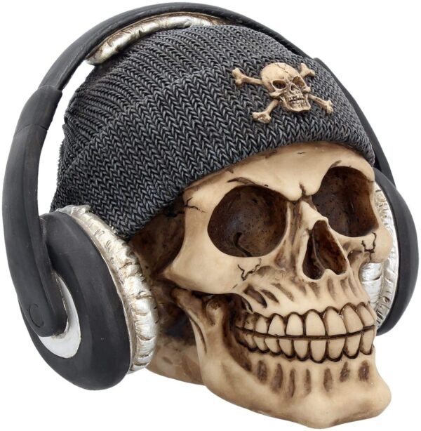 Dark Collection~Dead Beat Skull Figurine 16.3cm Ivory