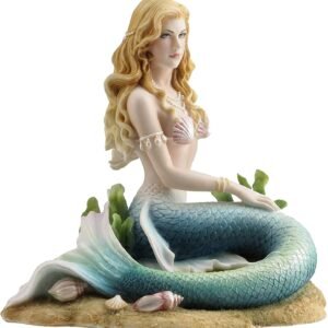 Magicun  Collection~Enchanted Song Mermaid Sitting on the Ocean Floor Sculpture