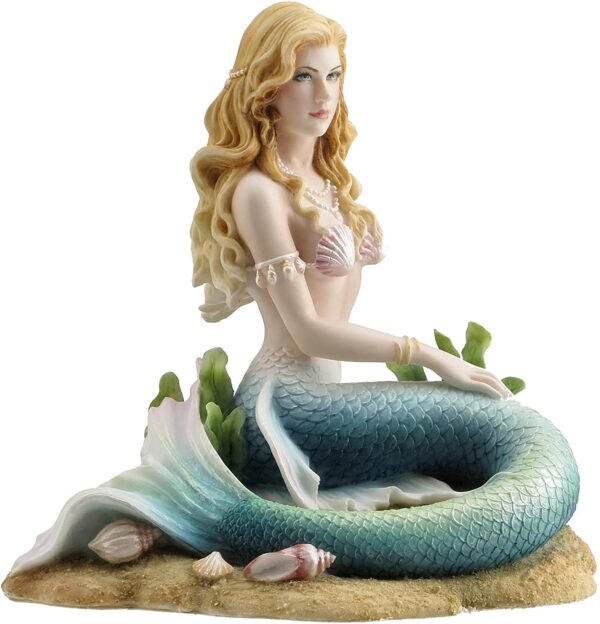 Magicun  Collection~Enchanted Song Mermaid Sitting on the Ocean Floor Sculpture