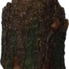 Magicun N.Giftware~Arboreal Hatchling Red Dragon in Tree Trunk Light Up Figurine, 10.8cm, Green