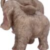 Animal Collection~ Trunk Figurine 26.5cm, Resin, Grey