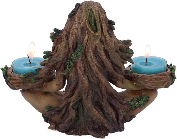 Light Collection~Balance of Nature Female Tree Spirit Tealight Candle Holder, Brown, 19cm