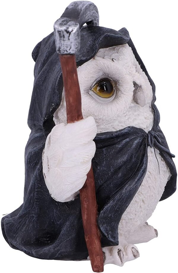Dark Collection~Flight Grim Reaper Owl Familiar Figurine, White, 12.5cm