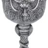 Dark Collection~Baphomet Goblet 17.5cm Silver, Resin w/Stainless Steel Insert