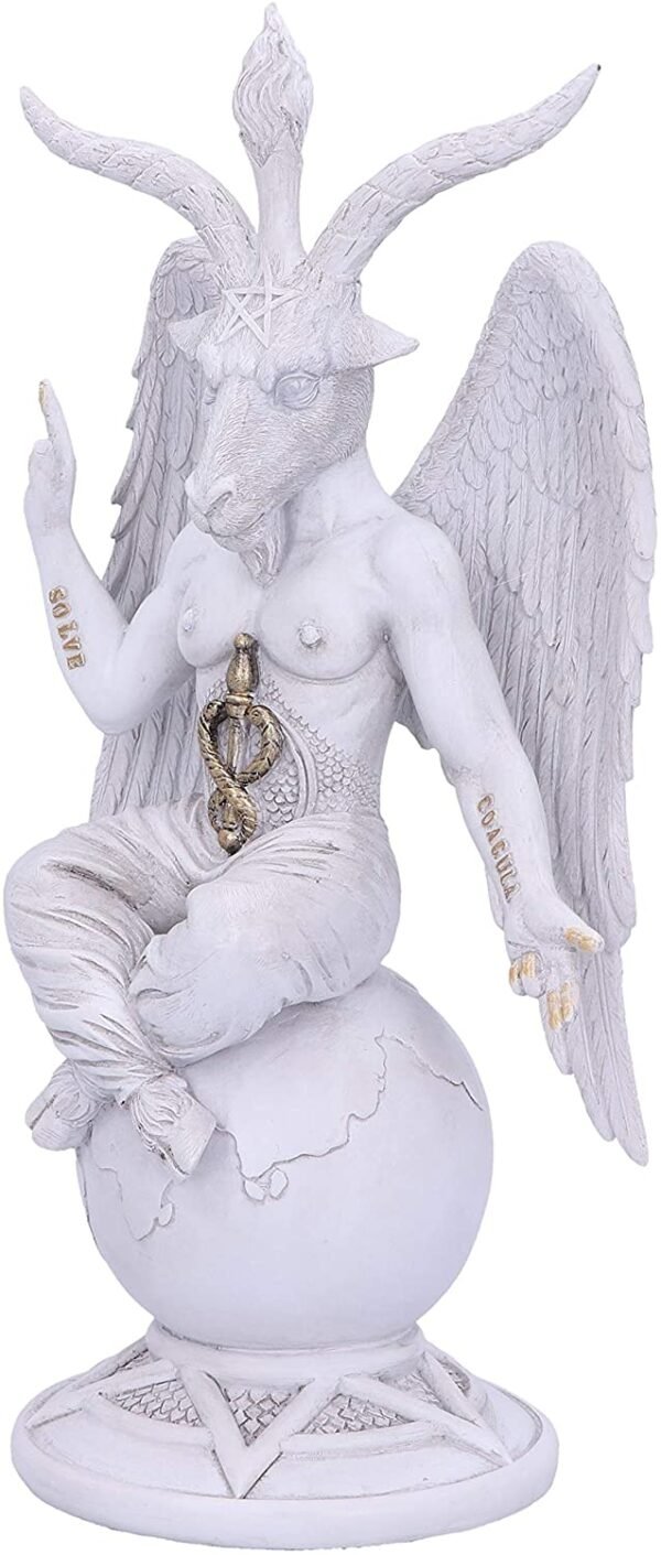 Magicun N.Giftware~Dark Lord 26cm White Baphomet Figurine