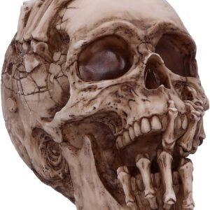 Magicun N.Giftware~Officially Licensed James Ryman Breaking Out Skull Skeleton Ornament, 20cm, Natural