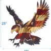 Magic  Collection~3D Metal Wall Art - Bald Eagle American Flag Wall Decor - Patriotic Country Wall Art - Handmade in the USA for Use Indoors or Outdoors