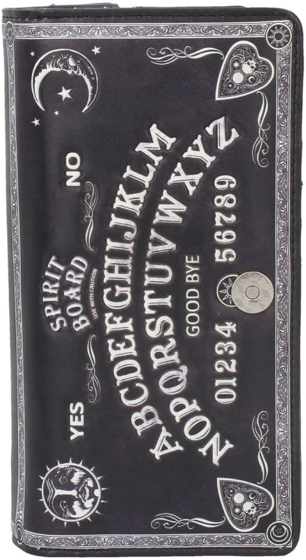 Wiccan Collection~B4106M8 Spirit Board Embossed Purse 19cm Black, PU