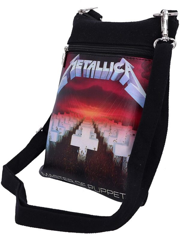 Band Merchandise~ Officially Licensed Metallica Master of Puppets Shoulder Bag, Black, 23cm