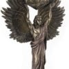 Magic  Collection~Archangel Metatron Holding Up Sacred Geometry Cube Statue