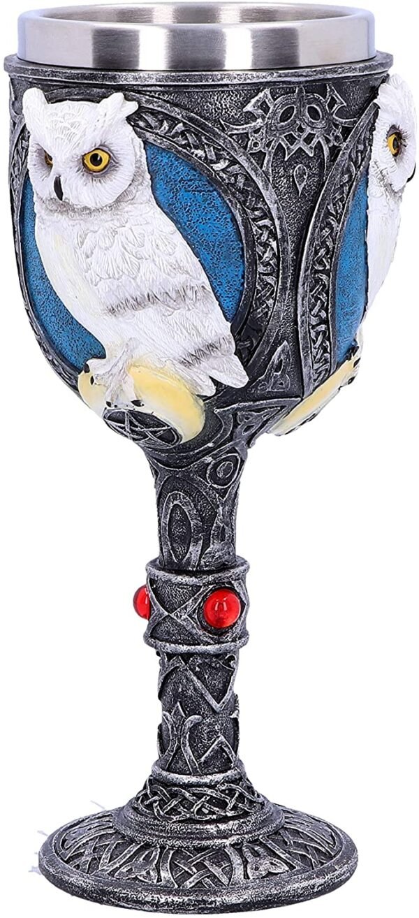 Animal Collection~ U4812P9 Wise Companion Goblet 19.8cm, Resin w. Stainless Steel