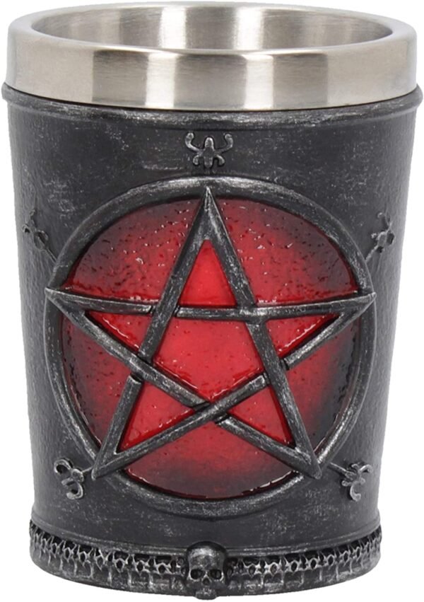 Dark Collection~B4475N9 Baphomet Shot Glass 7cm Black