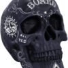 Wiccan Collection~Spirit Ouija Talking Board Skull Ornament, Black, 20cm