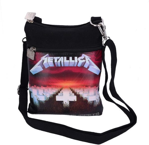 Band Merchandise~ Officially Licensed Metallica Master of Puppets Shoulder Bag, Black, 23cm