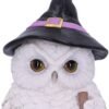 Wiccan Collection~Snowy Magic Witch Owl Familiar Figurine, White, 18cm