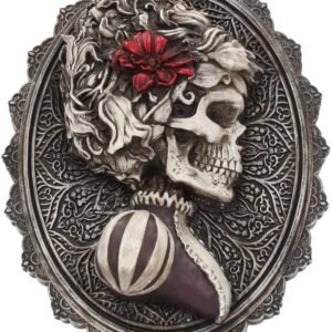 Dark Collection~Beautiful Wall Plaque 22cm Grey, Polyresin