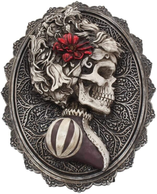 Dark Collection~Beautiful Wall Plaque 22cm Grey, Polyresin