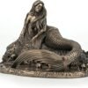 Veronese Design 5 7/8 Inch Sirens Lament by Anne Stokes Cold Cast Resin Bronze Finish Mermaid Statue Home Decor