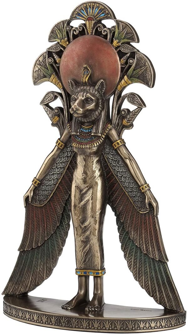 Magic  Collection~Sekhmet Winged Egyptian Warrior Goddess Wall Art Statue