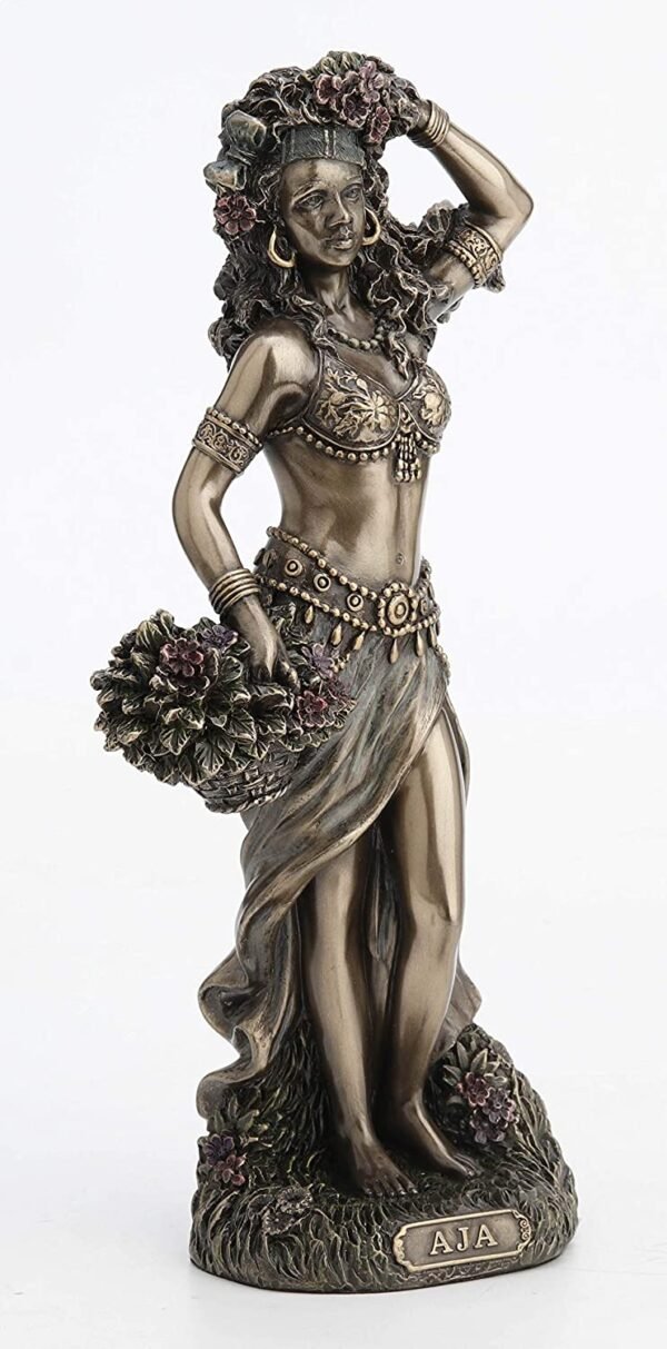 Magic  Collection~8 5/8 Inch Aja Santeria Orisha of Forest and Herbs Cold Cast Resin Antique Bronze Finish Statue Home Decor