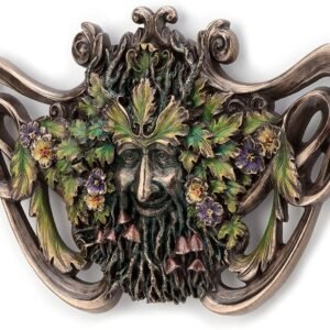 Magic  Collection~Green Man Spring Mushroom Wall Plaque