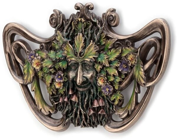 Magic  Collection~Green Man Spring Mushroom Wall Plaque