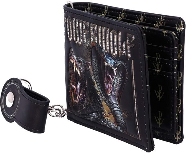 Band Merchandise~ Officially Licensed Powerwolf Kiss of The Cobra King Embossed Wallet, Black, 11cm