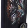 Band Merchandise~ Officially Licensed Powerwolf Kiss of The Cobra King Embossed Womens Purse, Black, 18.5cm