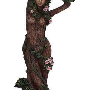 Light Collection~Mother Nature Female Tree Spirit Woodland Figurine Ornament, Brown, 30.7cm