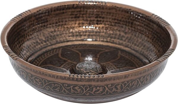 Witchcraft~Turkish Authentic Copper Bath Bowl & Hammam Bowl (440gr (15.50 oz) Made of Zinc (Copper)