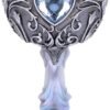 Magicun N.Giftware~Enchanted Twin Unicorn Heart Set of Two Goblets, 18.5cm, Silver